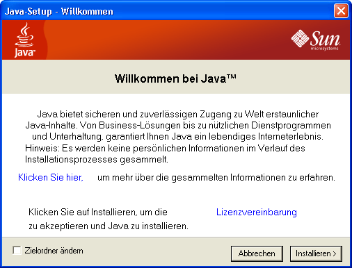 Abbildung 5: Java installieren